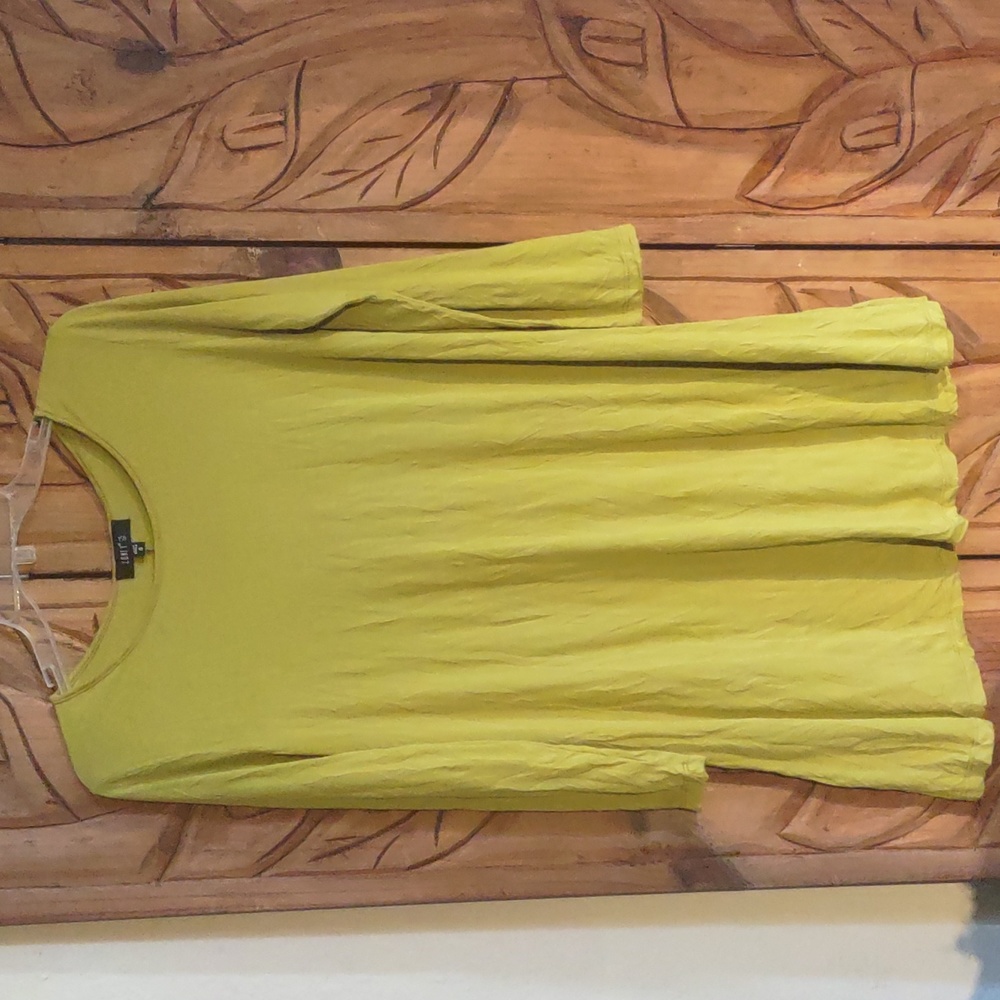 Comfy USA Lime Green Dress long sleeve S